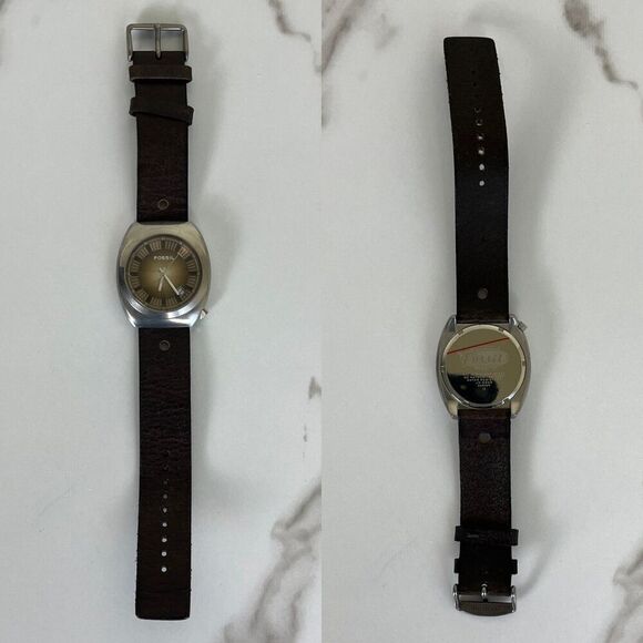 FOSSIL Brown Gold Degrade Dial Men's Watch JR-8209 - Picture 1 of 7